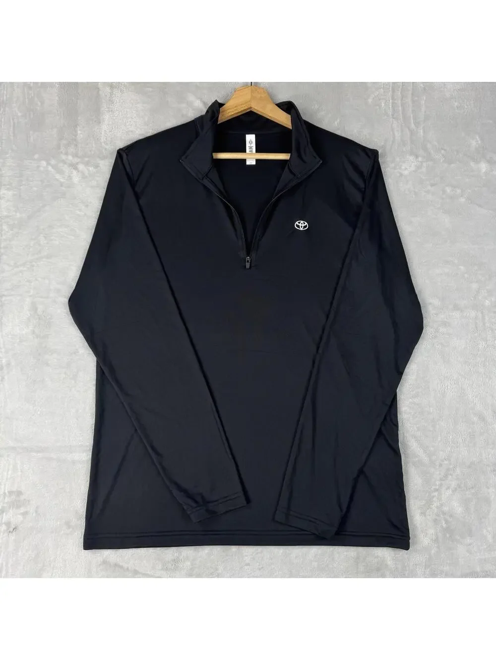 Toyota Team 365 Quarter Zip Pullover Black Size M Auto Car Performance Stretch - Picture 2 of 8